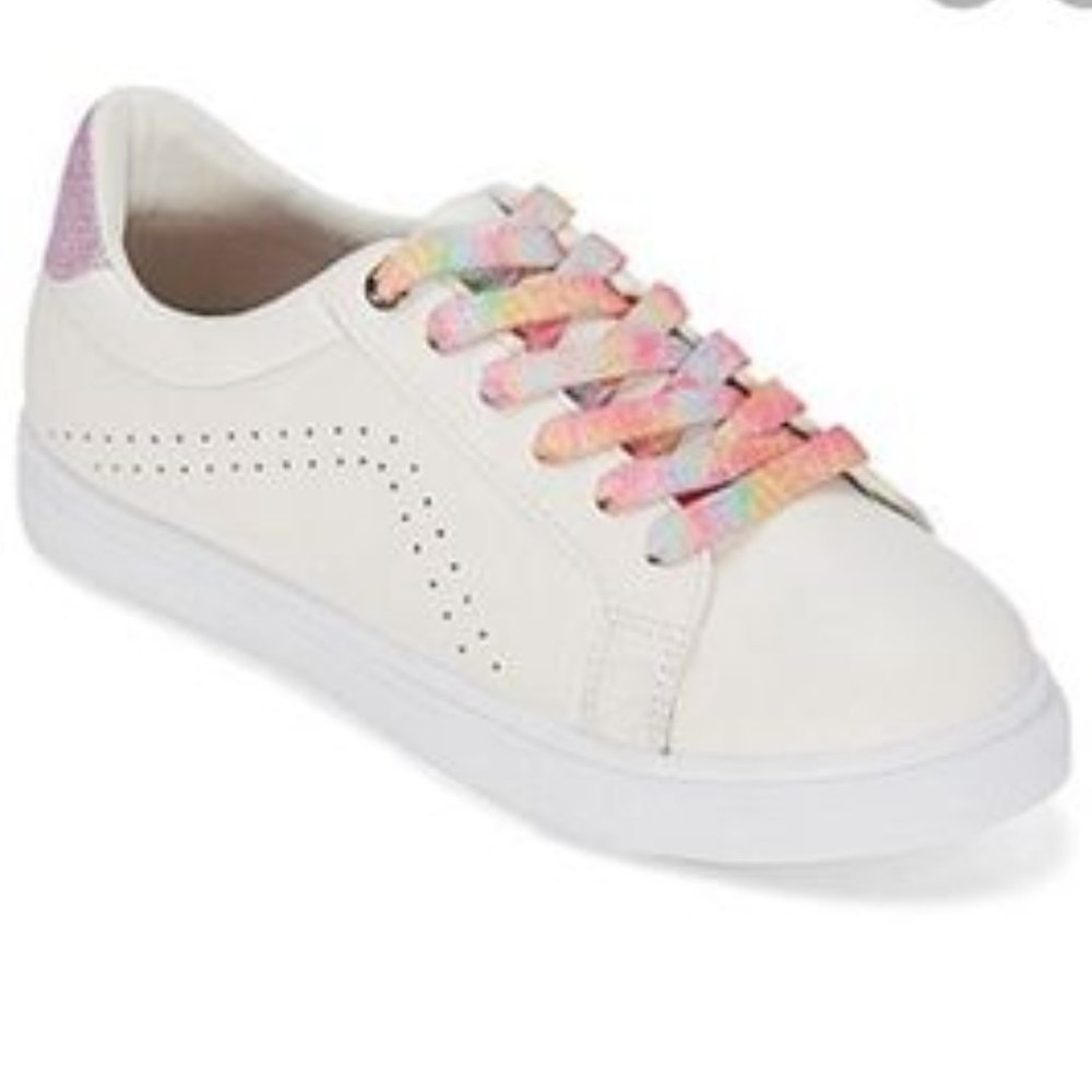 Pop Comfort Fit Breezy Rainbow Lace Up Sneakers White Womens Size 10M - Picture 7 of 8
